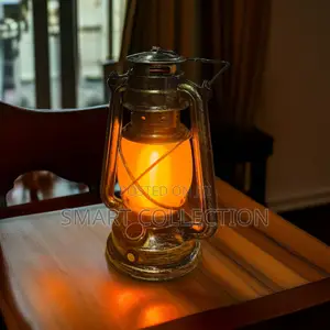 Vintage Led Lantern Retro Like Kerosene With Fireplace Mode
