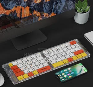 Porodo Crystal Shell Wireless Keyboard
 - White