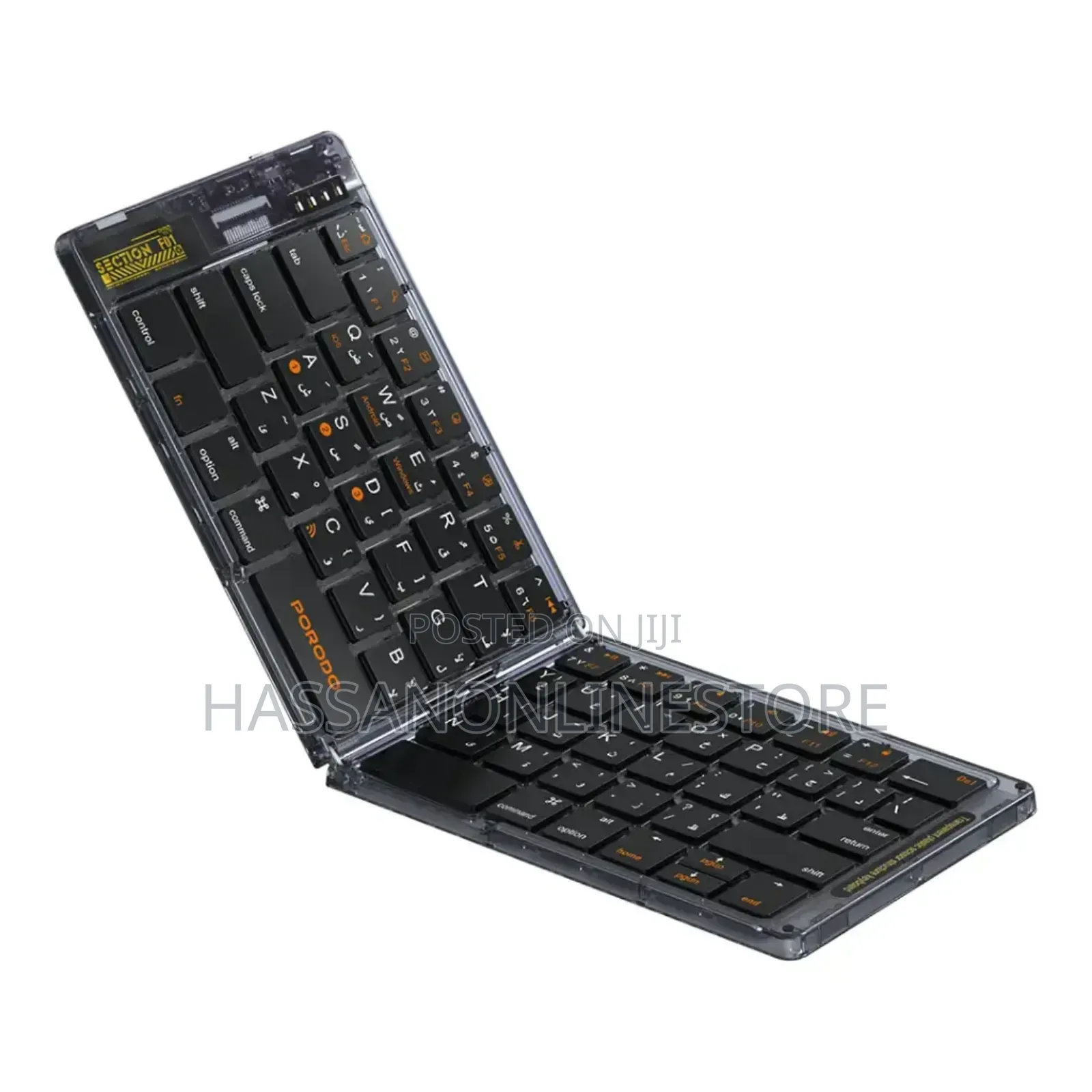 Porodo Crystal Shell Wireless Keyboard
- Black
