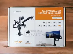 Triple Monitor Desk Mount Horizontal Stand Fits 3 Screens