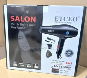 Etceo Professional 4 in 1 Hair Dryer, Model Et-V3 5000w