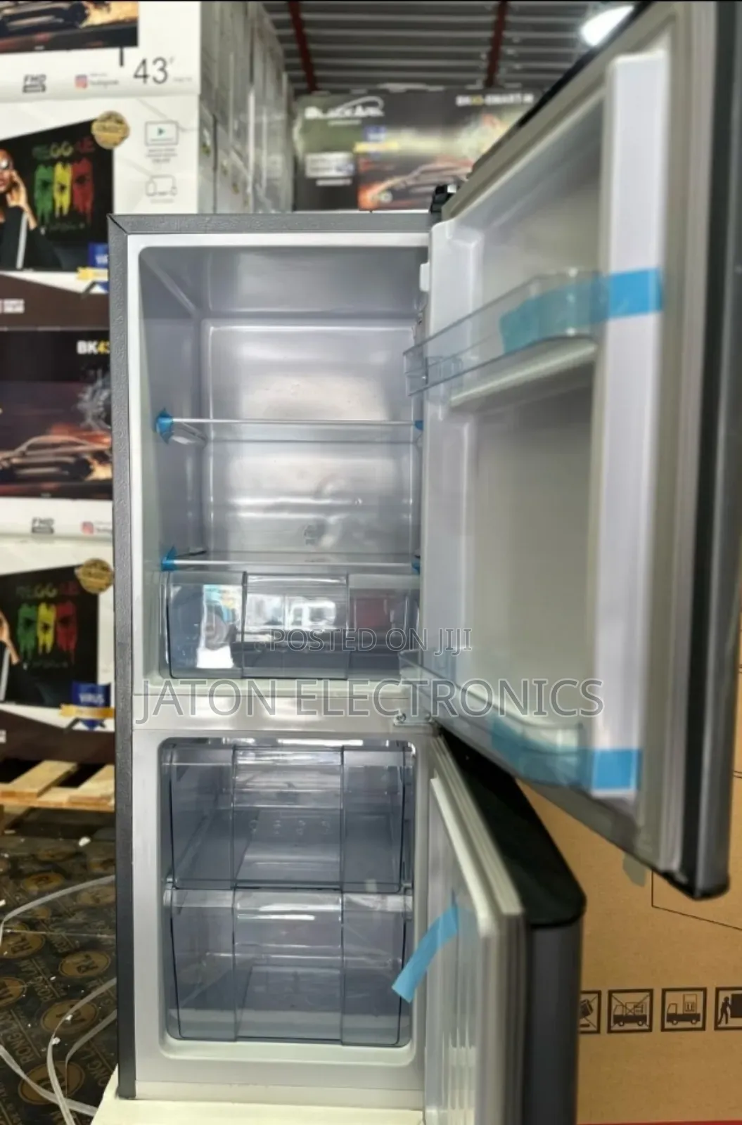 Black Ark Fridge L158 ( Combi ) Freezer Iko Chini 