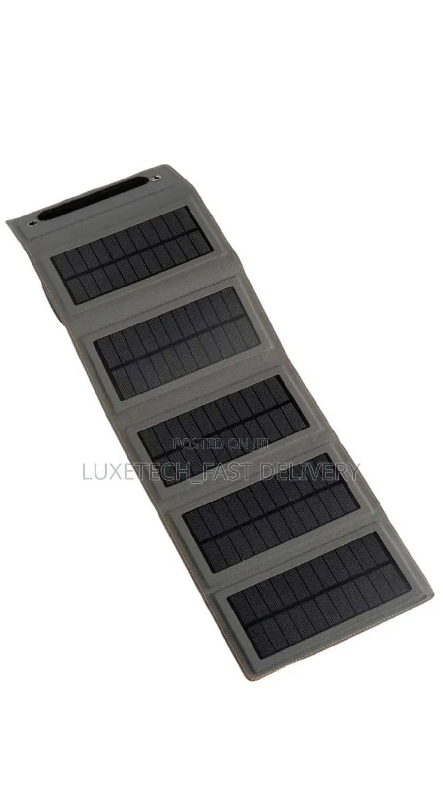 Portable Charger With a Solar Panel for Recharging