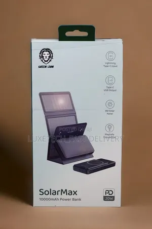 Green Lion 10000mah Power Bank With a Solar Panel