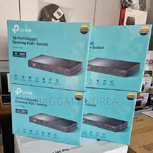 Tl-Sg1210p 10-Port Gigabit Desktop Switch With 8-Port Poe+