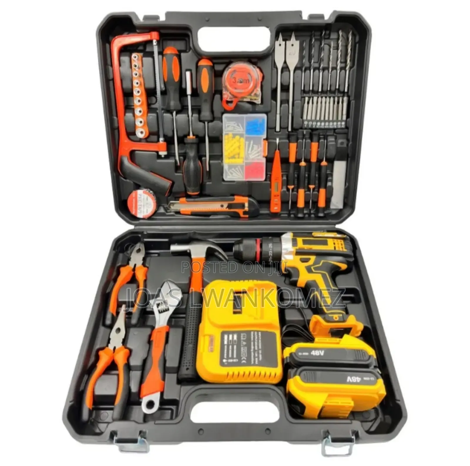 New 48v Drill With Tools(2 Battery)