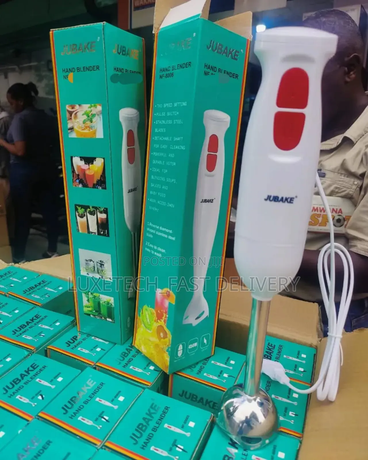 Jubake Hand Blender for Blending,Mixing and Liquidizing Food