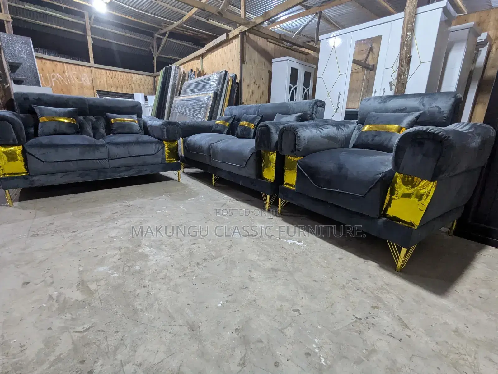 Sofa Sets Ya 2:2:1 Fibres Na Spring