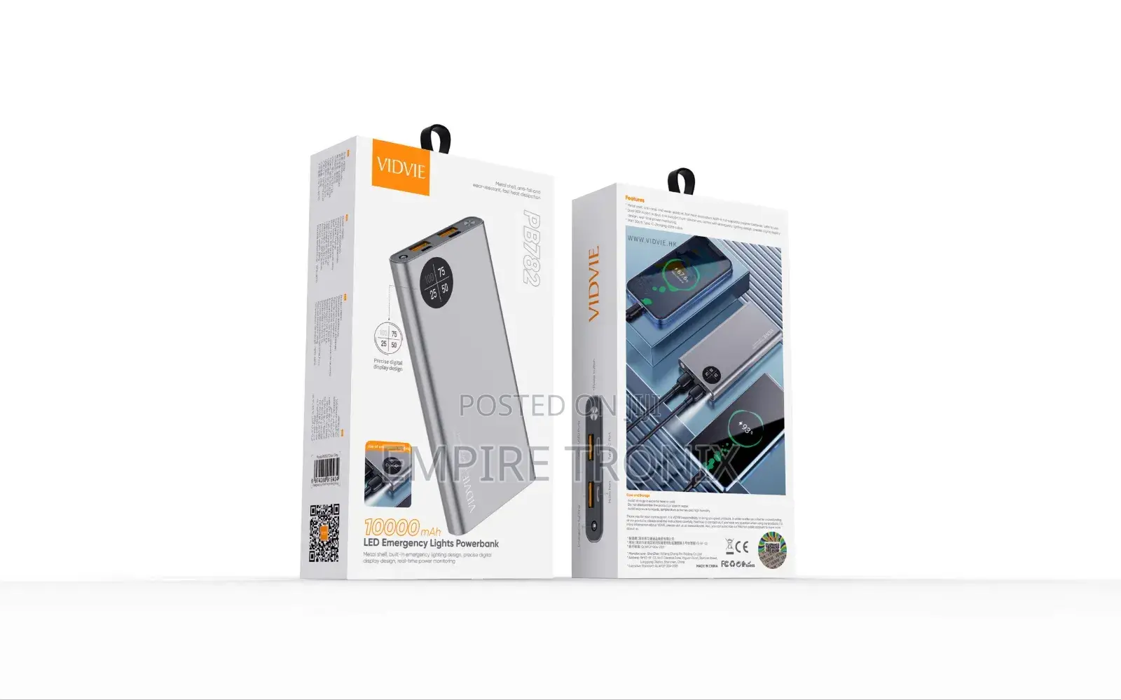 Vidvie Powerbank 10,000mah Pb782