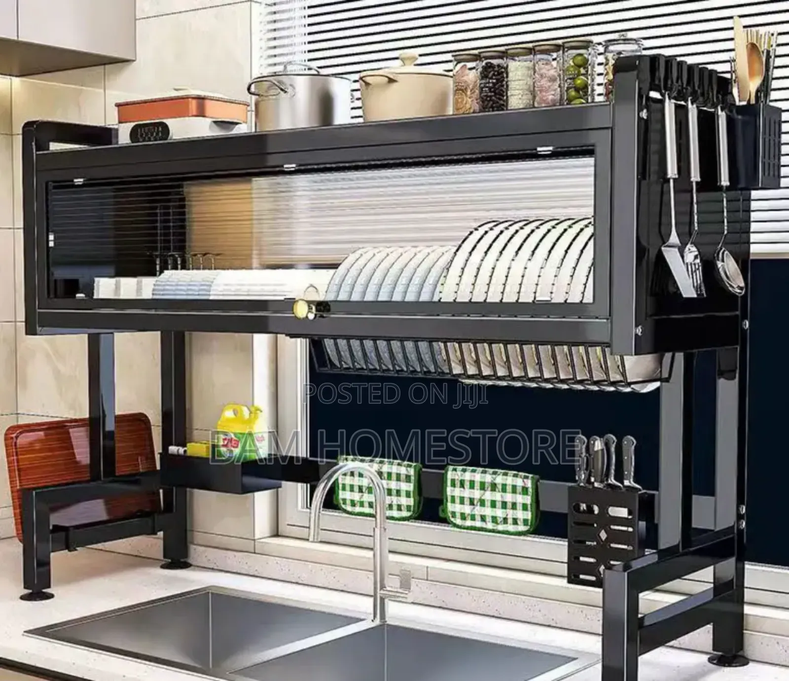 Multipurpose Oversink Kitchen Rack