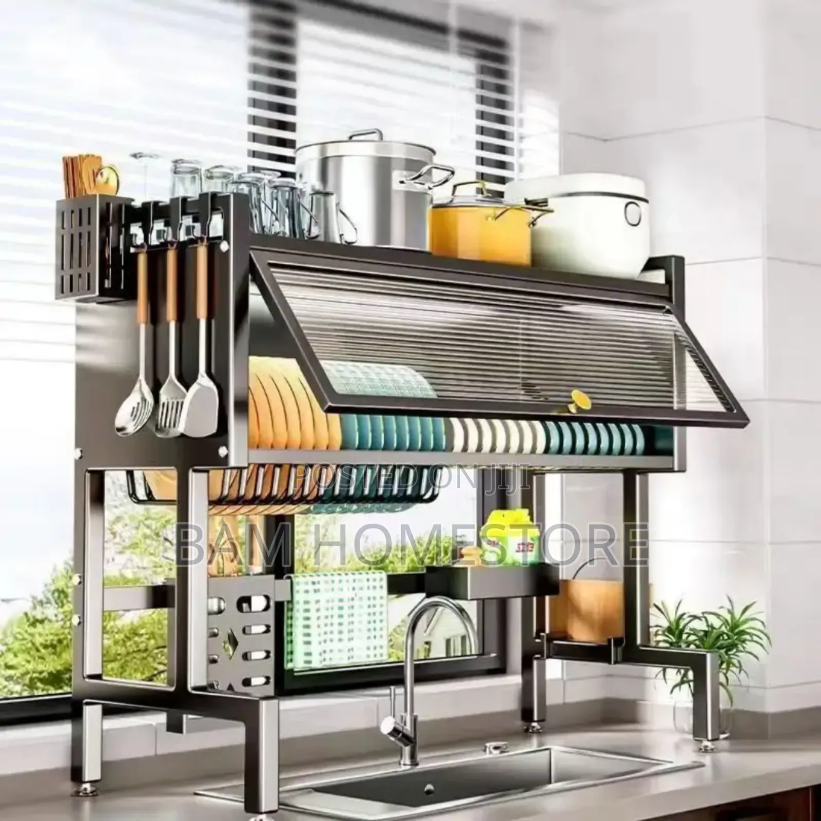 Multipurpose Oversink Kitchen Rack