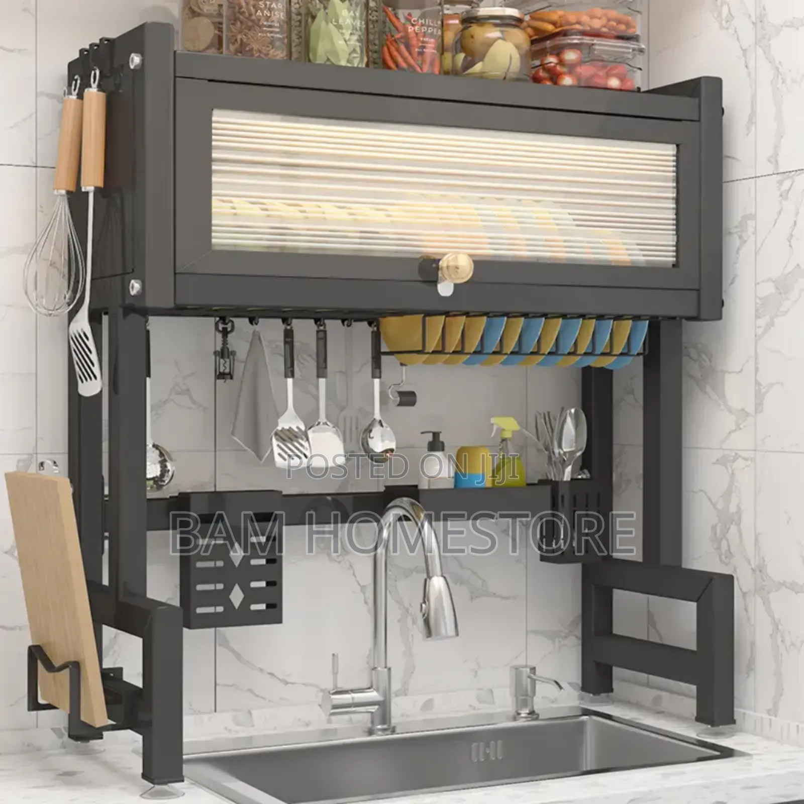 Multipurpose Oversink Kitchen Rack