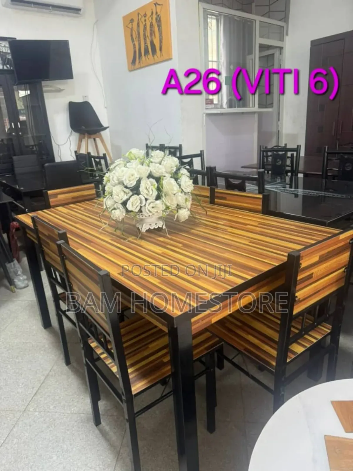 Dinning Set Simple (Meza+ Viti)