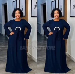 Women's Clothes African Style High-Waistslim Big Swing Dress