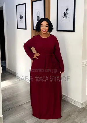Women's Clothes Afrcan Style High-Waist Slim Big Swing Dress