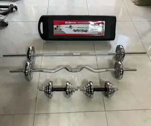 55kg Barbell and Dumbbells Set Adjustable Weight Size