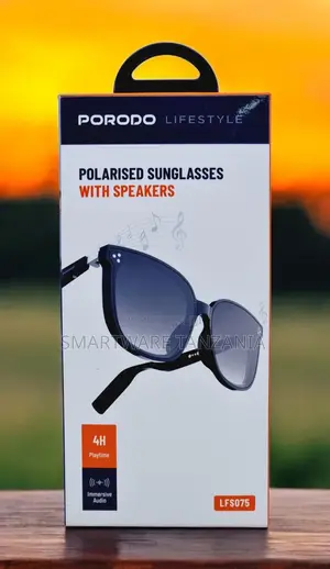 Porodo Polarized Sunglasses With Speaker, 160 H Standby