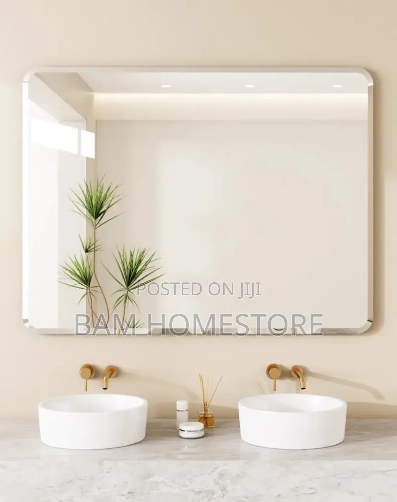 Wall Sticking Mirror 60*40cm1