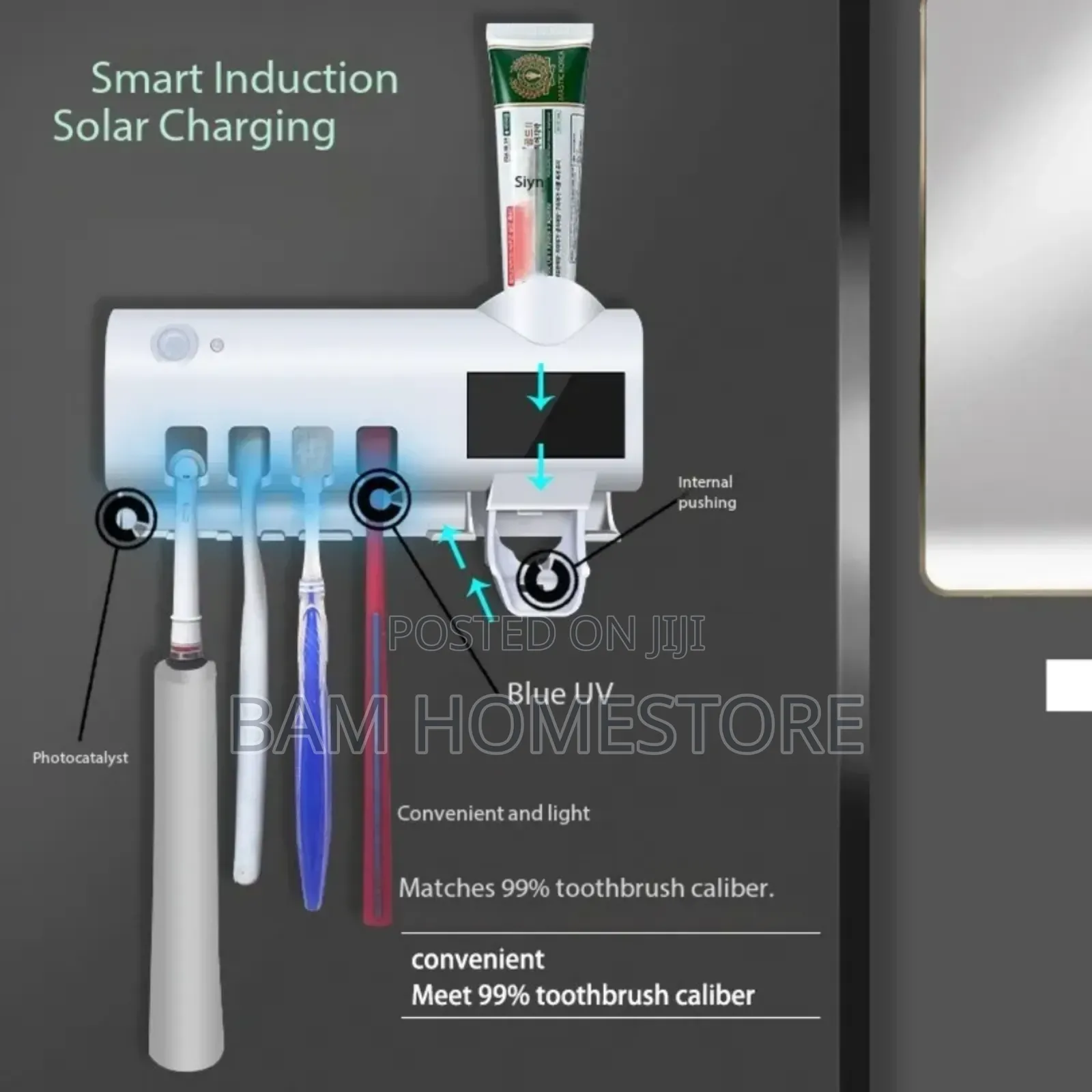 Toothbrush Sterilizers+ Toothpaste Dispenser