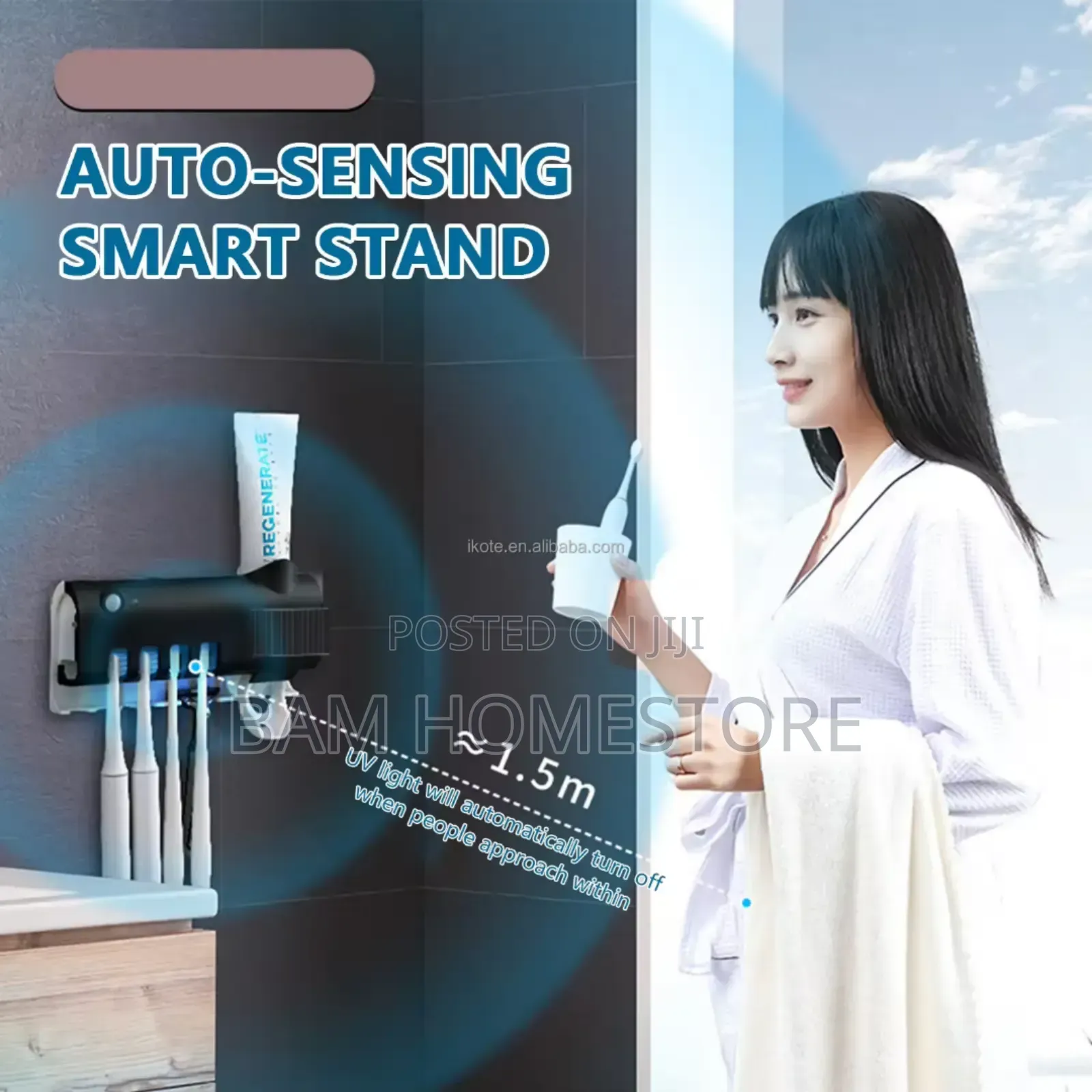 Toothbrush Sterilizers+ Toothpaste Dispenser