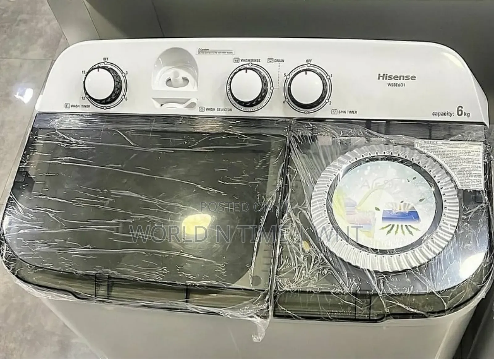 Hisense 6kg Twintube Semi Auto Manual Washing Machine