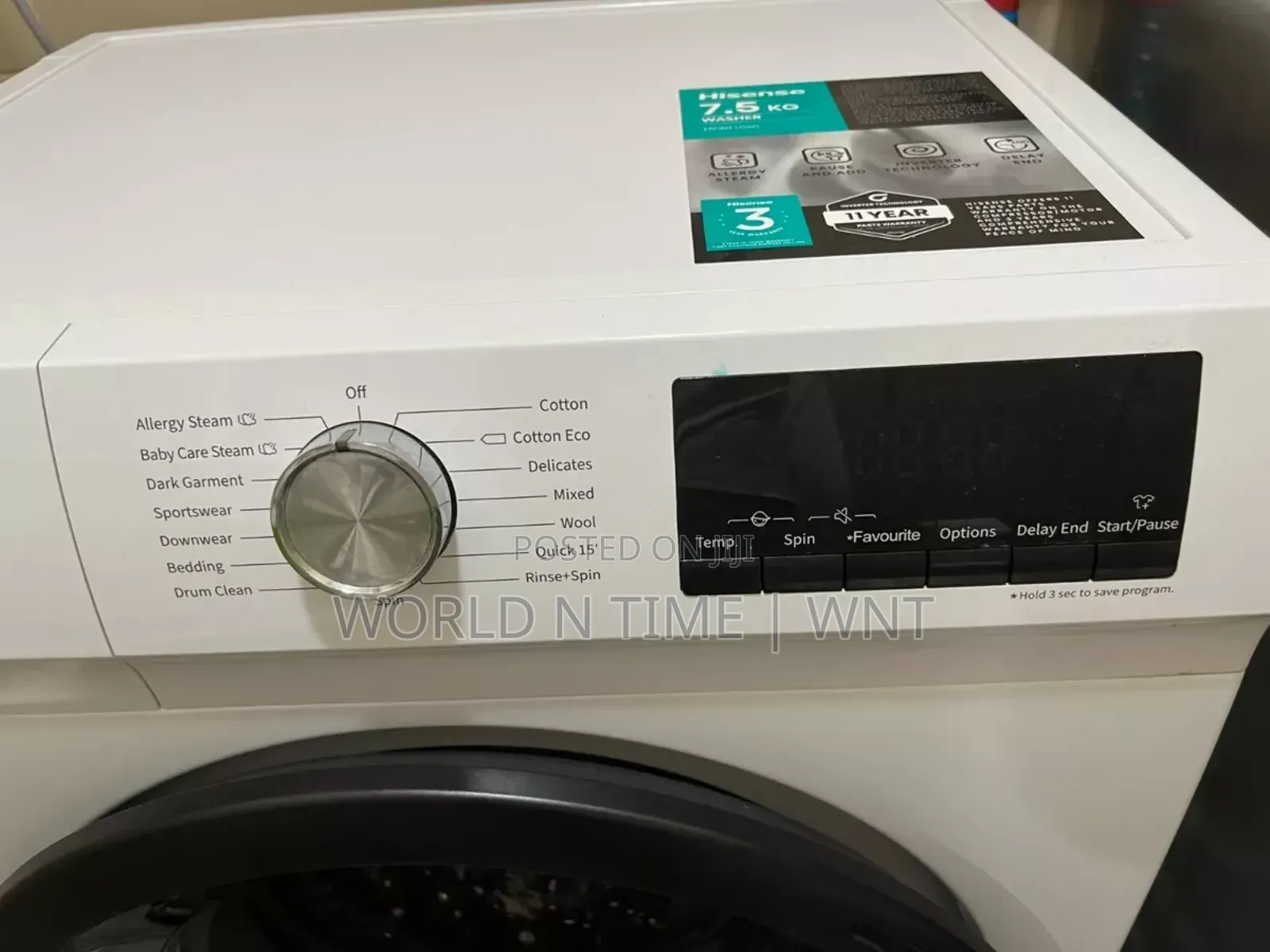 Hisense Washing Machine Wfqp7012vm 7kg Front Load Inverter