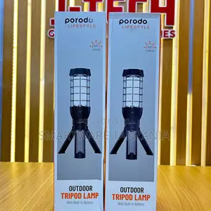 Porodo Outdoor Tripod Lamp With Built-in Battery