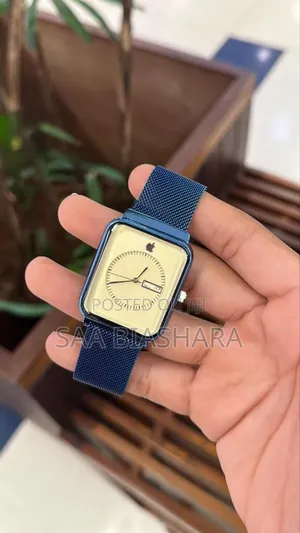 Apple Classic Watch Blue and Brown