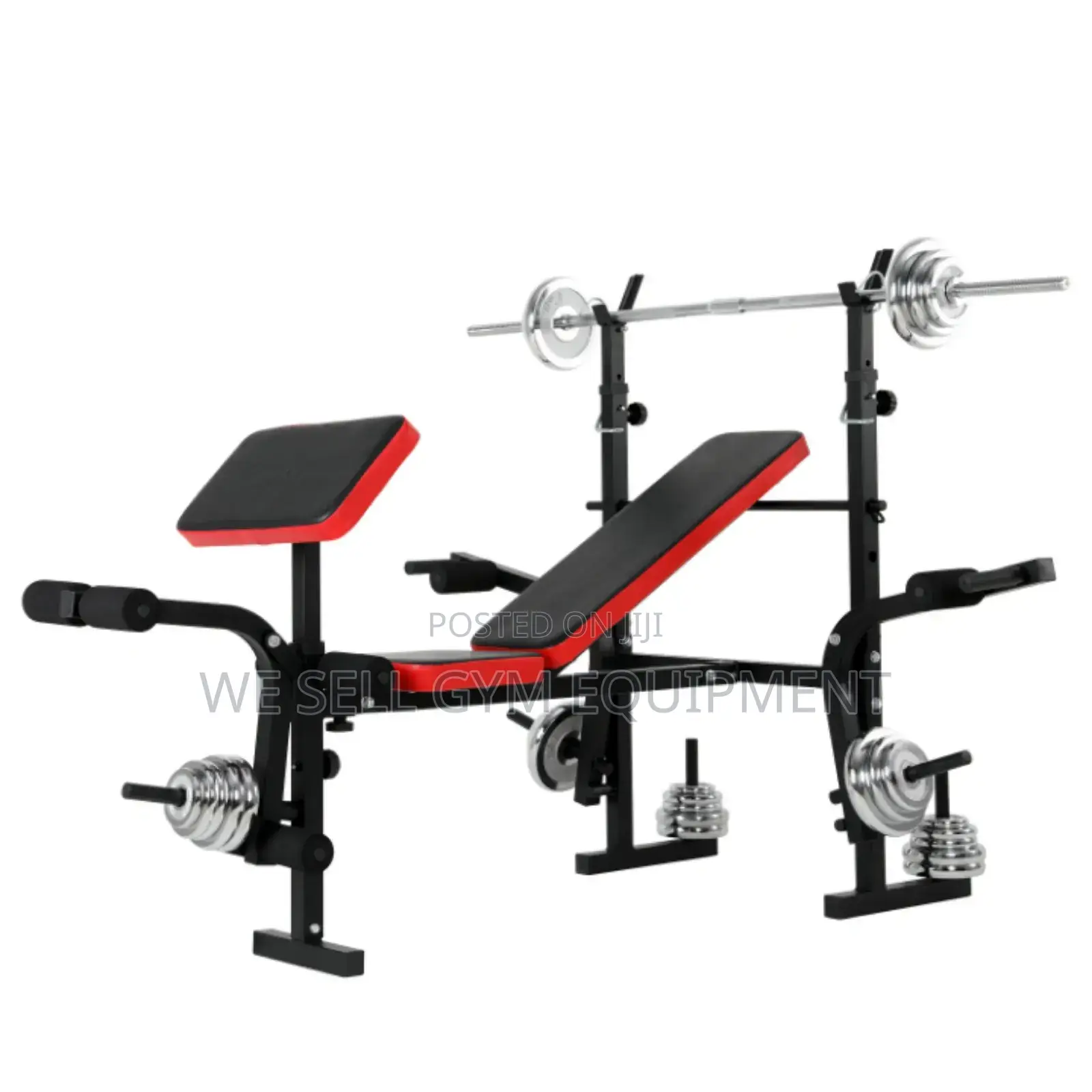 Multifunction Bench and 50kg Weight Set New