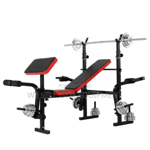 Multifunction Bench and 50kg Weight Set New
