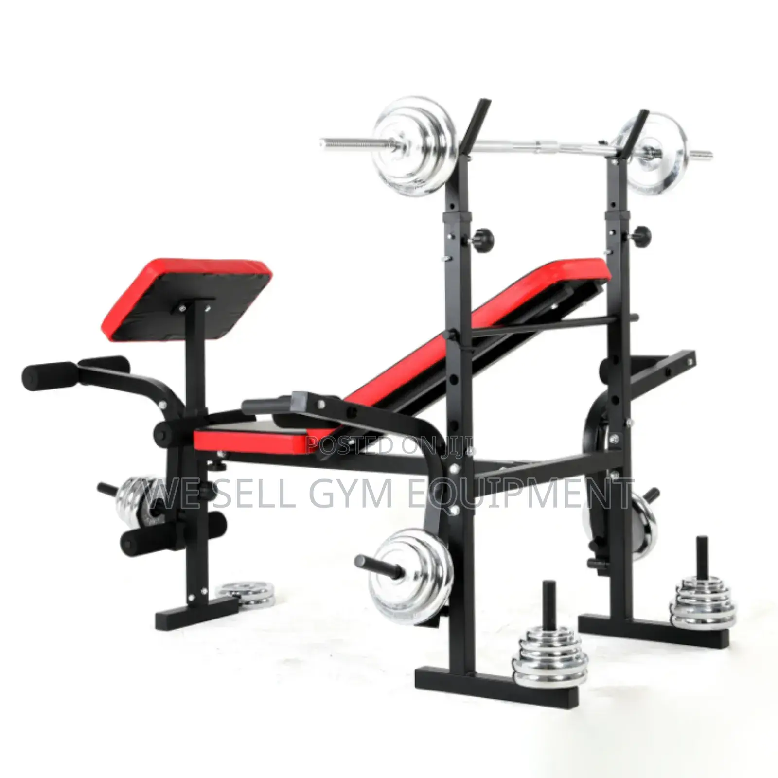Multifunction Bench and 50kg Weight Set New