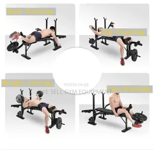 Multifunction Bench and 50kg Weight Set New