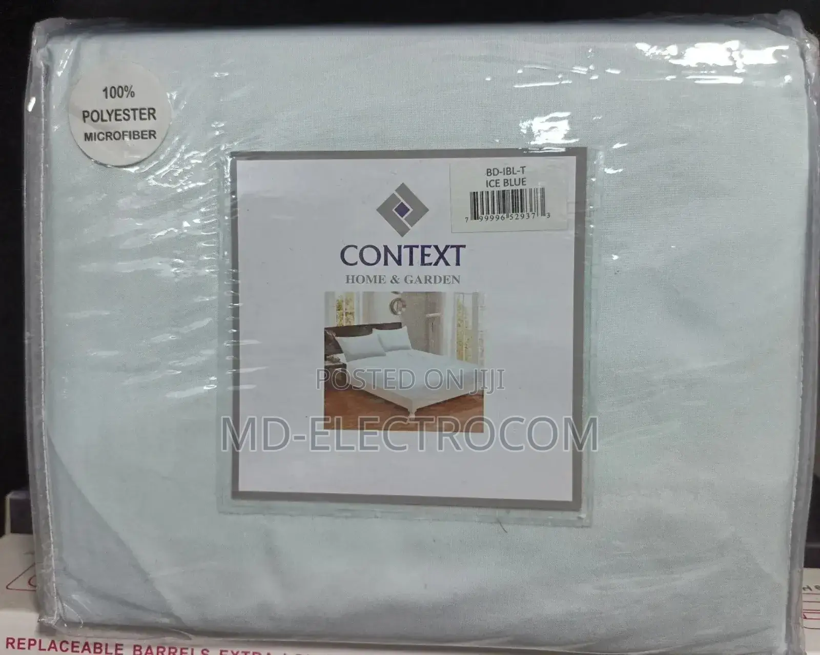 Polyester Bed Sheets Ice Blue