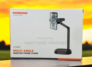 Angle Height Adjustable Tablet Mobile Cell Phone Stand Black