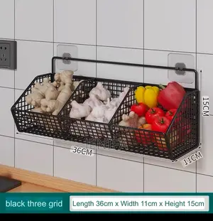 Three Grid Black Rack