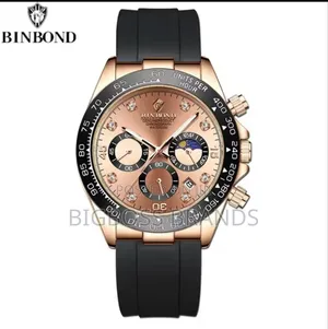 Binbond Chronograph Watches Silicone Strap