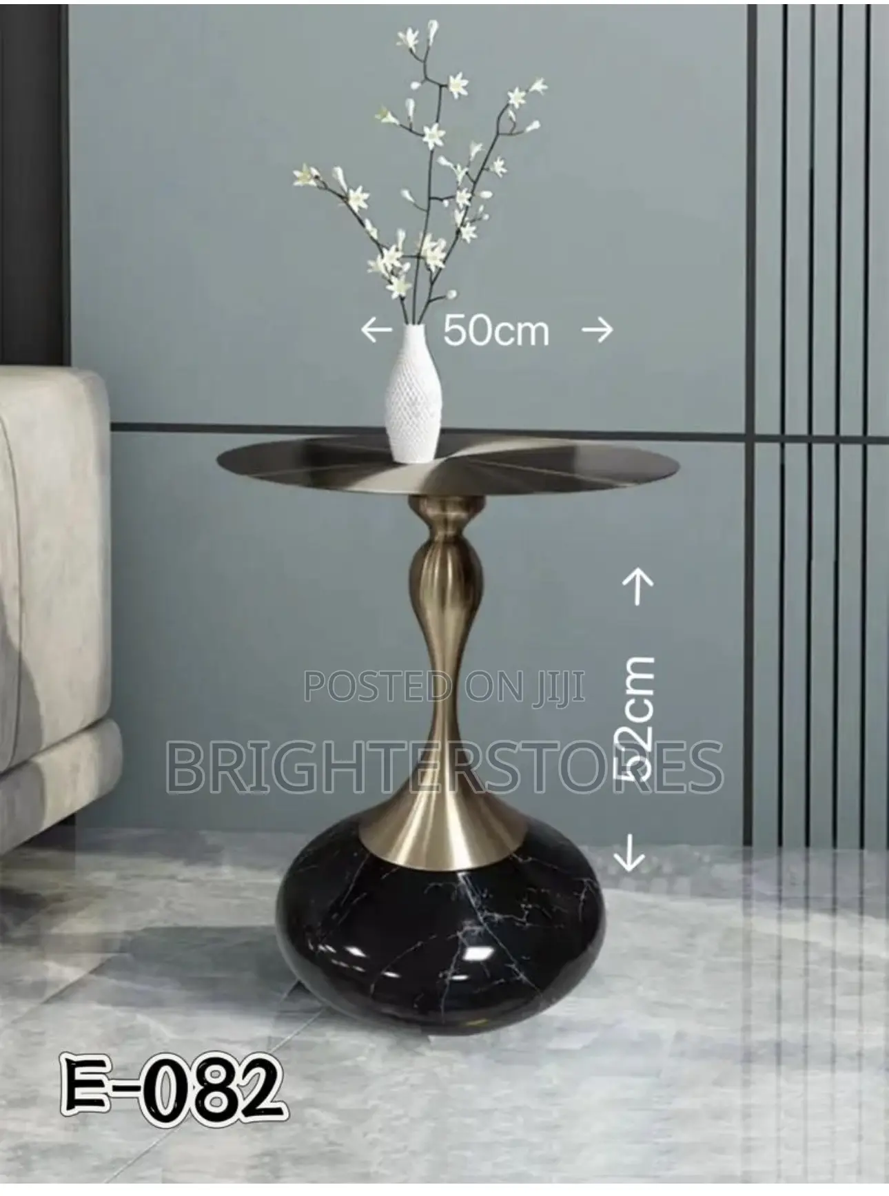 Side Coffee Table With Glass Top
