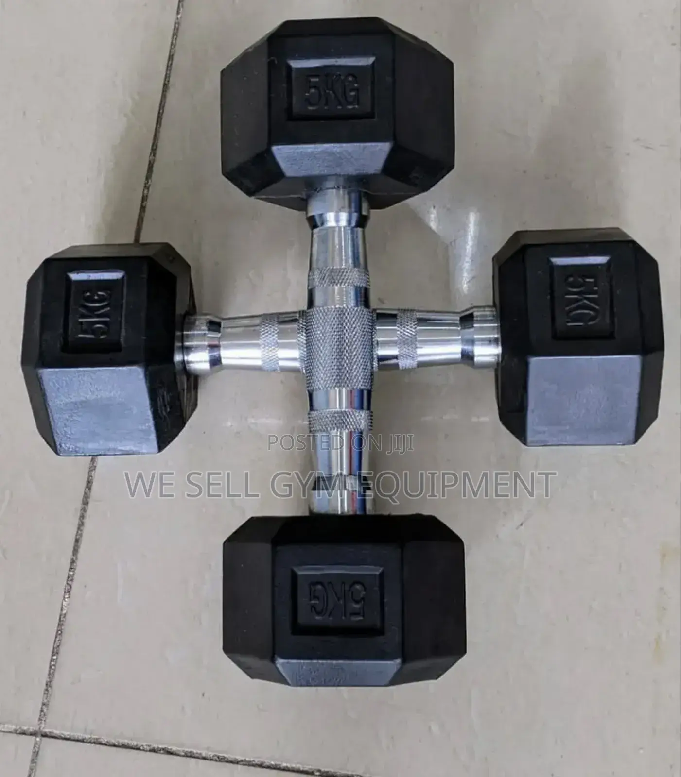 Hexagon Dumbbell 5kg Pair