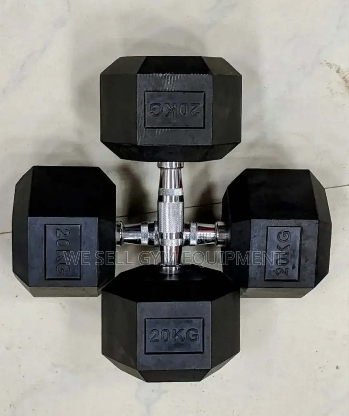 Hexagon Dumbbell 20kg Pair