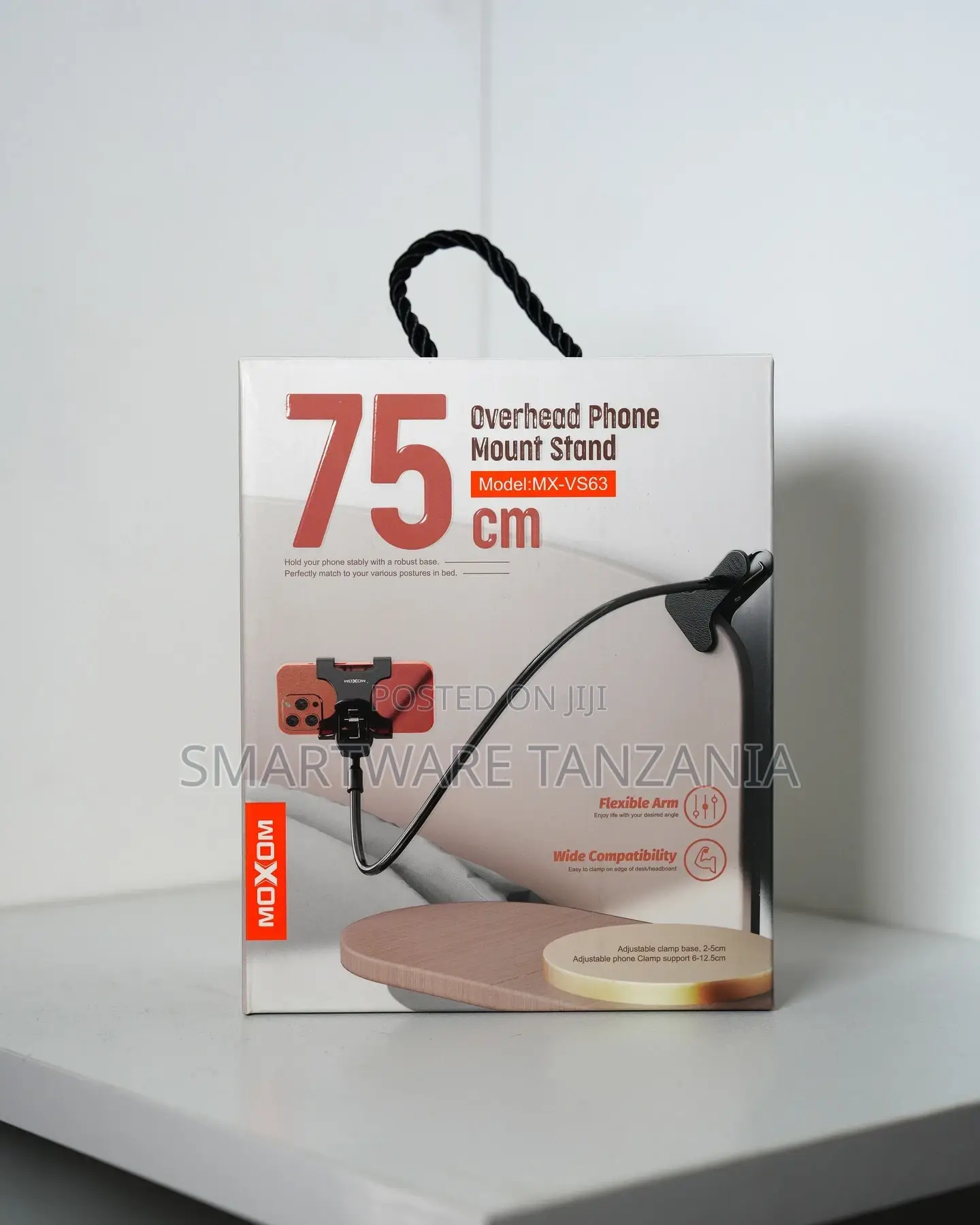 Clamp-on Phone Rack With Height Adjustment For Bedroom