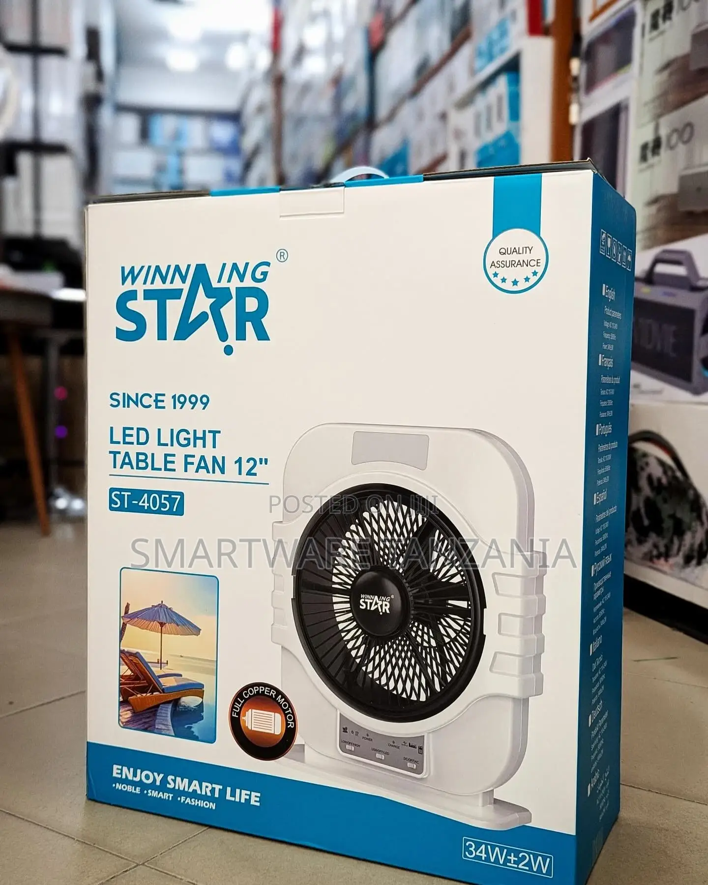 Rechargeable Battery Powered Fan Led Lantern, For Home Desk