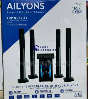 Ailyons Hometheater Multimedia 5.1 Channel Designed by Japan