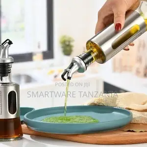 Kitchen Glass Olive Oil Dispenser Bottle Set - 500ml