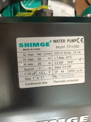 Shimge Surface Pump 3hp Single Phase