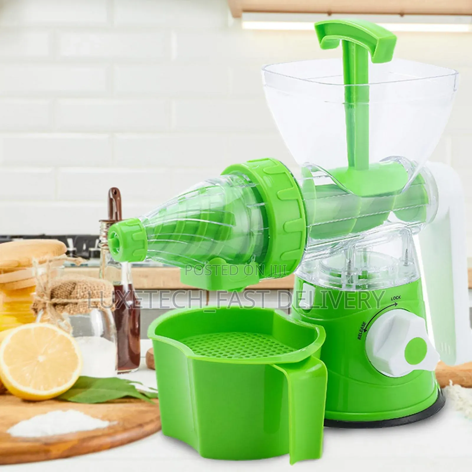 Manual Juicer With Handle for Fruits, Vegetables, Ginger