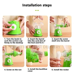 Manual Juicer With Handle for Fruits, Vegetables, Ginger
