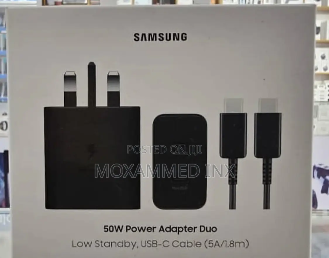 Og Samsung 50w Dual Typec Charging Adapter With 1.8meter