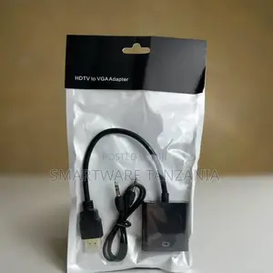 Hdmi To Vga Adapter, Hdmi-vga 1080p Converter, Audio Jack