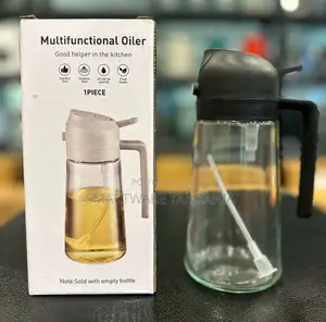 Oil Dispenser And Oil Sprayer For Kitchen, Glass Bottle