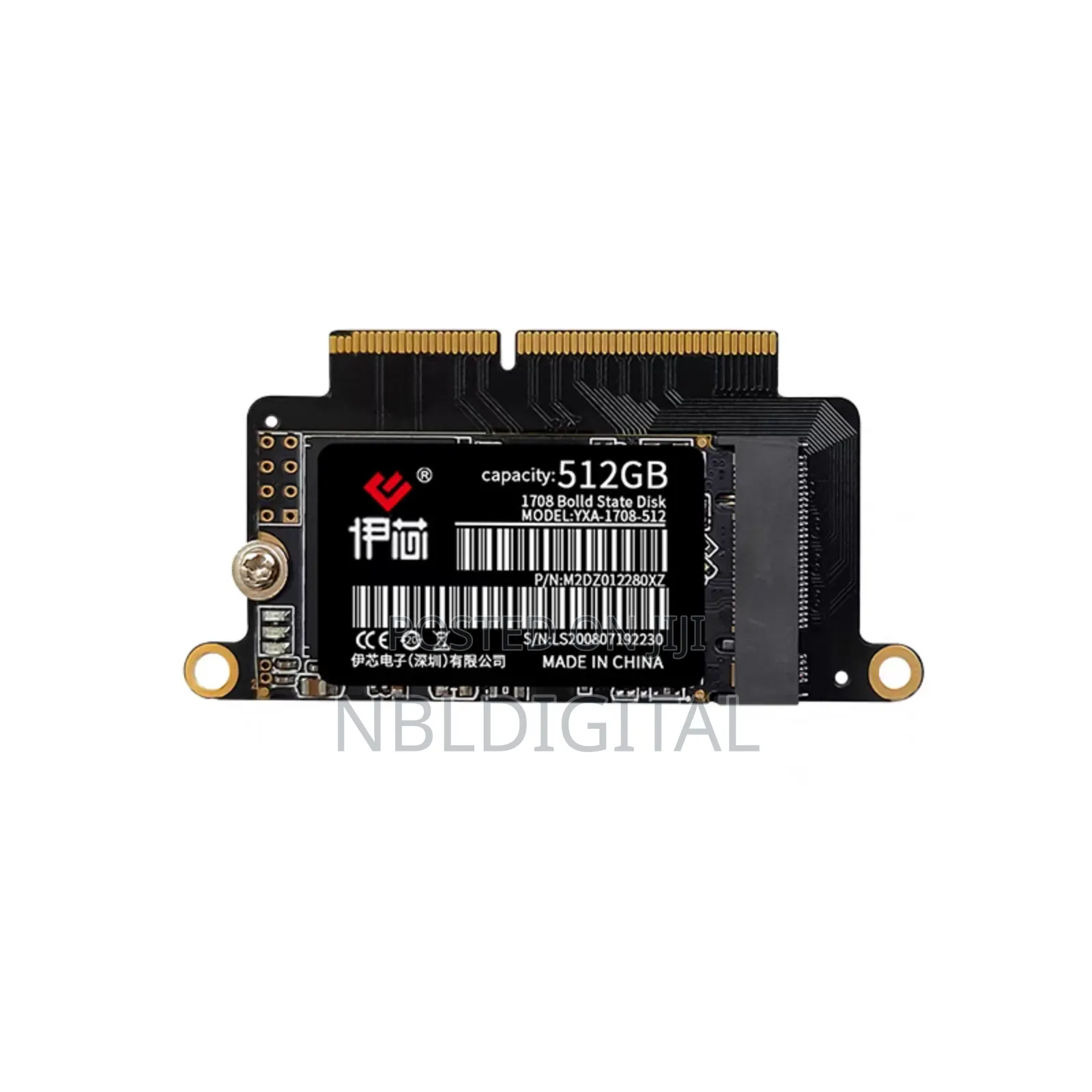 Original 512gb Nvme Macbook Pro SSD Model A1708 2016 2017